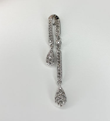 Image de Pendentif en or blanc avec diamants