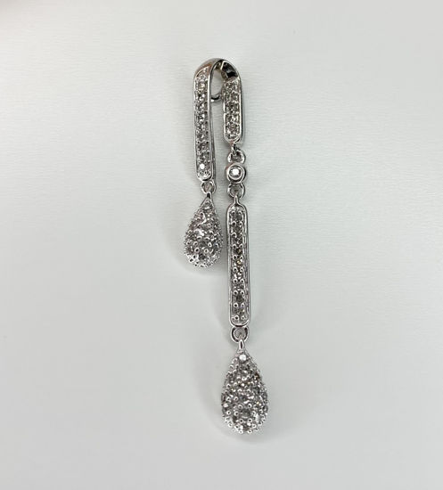 Image sur Pendentif en or blanc avec diamants