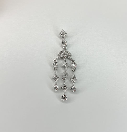 Image sur Pendentif en or blanc avec diamants
