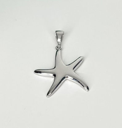 Image de Pendentif étoile de mer en or blanc