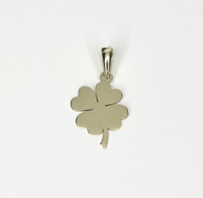 Image de Pendentif trèfle en or jaune