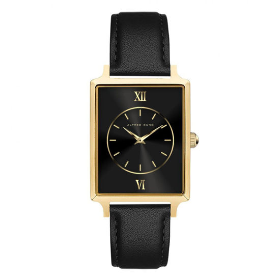 Image sur Montre pour femme or et noire Alfred Sung - ASM-0153