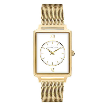 Image de Montre pour femme or et blanc Alfred Sung - ASM-0148