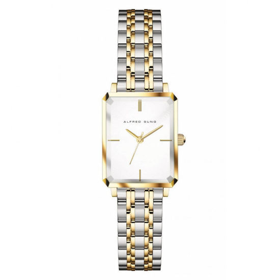 Image sur Montre pour femme argent et or Alfred Sung - ASM-0077
