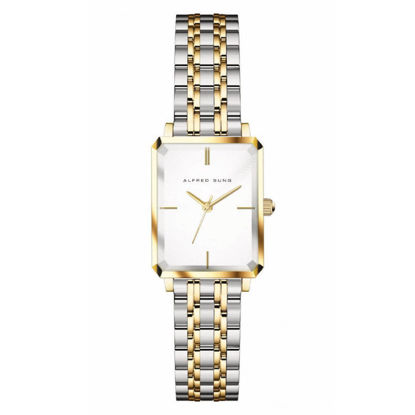 Image de Montre pour femme argent et or Alfred Sung - ASM-0136