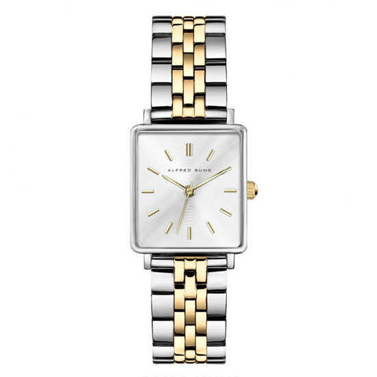 Image sur Montre pour femme argent et or Alfred Sung - ASM-0081