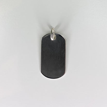 Image de Pendentif plaque d'identité en argent 925