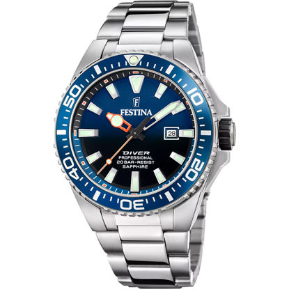 Image de Montre pour homme argent et bleue Festina - F20663/1