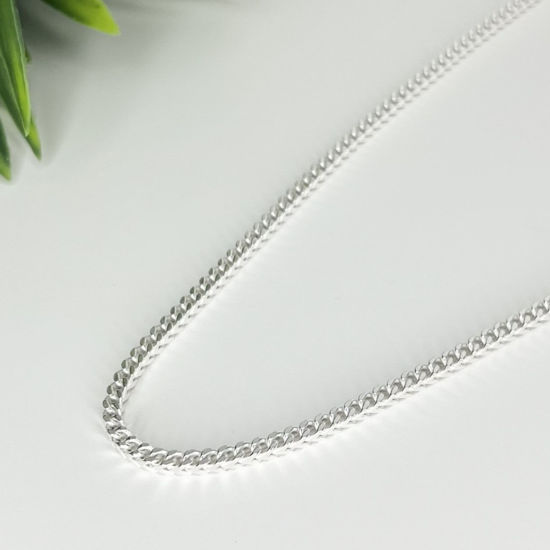 Image sur Chaîne Franco 18" en argent 925