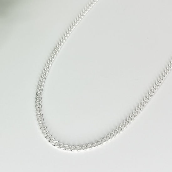 Image sur Chaîne Gourmette 20" en argent 925