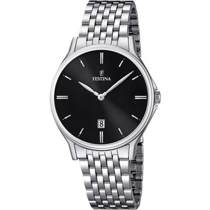 Image de Montre pour homme argent et noire Festina - F16744/4