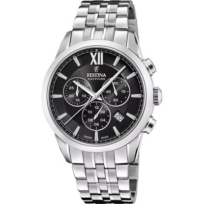 Image de Montre pour homme argent et noire Festina F20040/4