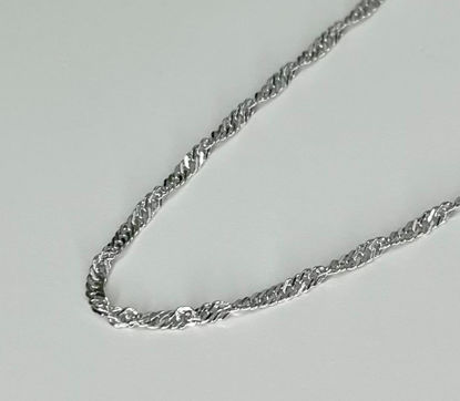 Image de Chaîne de cheville singapour 9 3/4" en argent 925