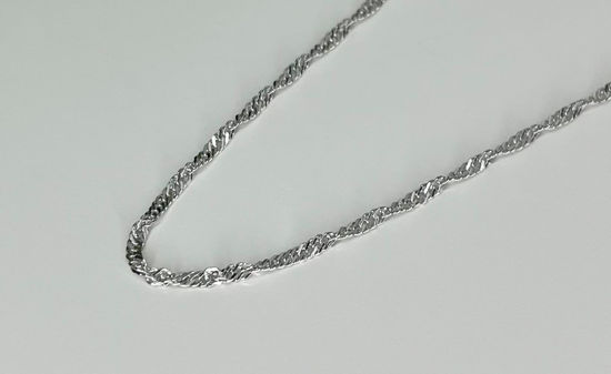 Image sur Chaîne de cheville singapour 9 3/4" en argent 925