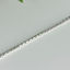 Image de Chaîne de cheville cubique arrondie 9 3/4" en argent 925