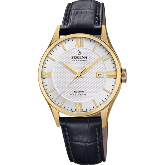 Image sur Montre pour homme or et noire Festina F20010/2