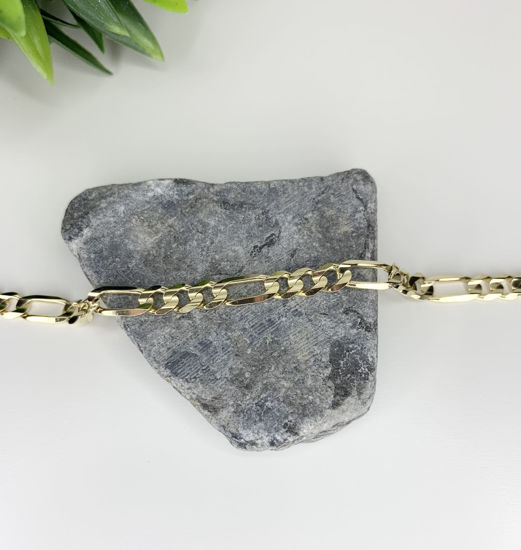 Image sur Bracelet Figaro en or jaune 10KT 8 3/4"