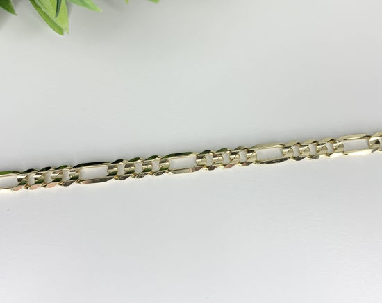 Image sur Bracelet Figaro en or jaune 10KT 8 3/4"