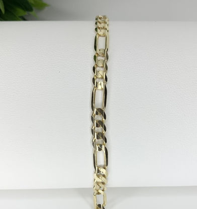 Image de Bracelet Figaro en or jaune 10KT 8 3/4"