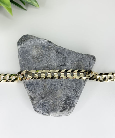Image sur Bracelet Gourmette en or jaune 10KT 8 1/2"