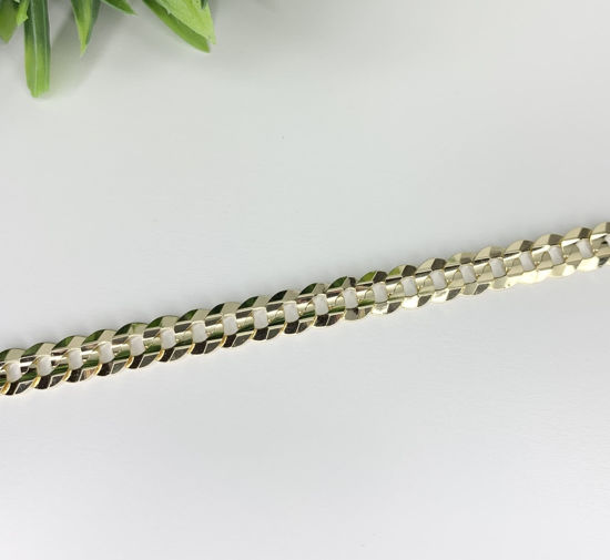 Image sur Bracelet Gourmette en or jaune 10KT 8 1/2"