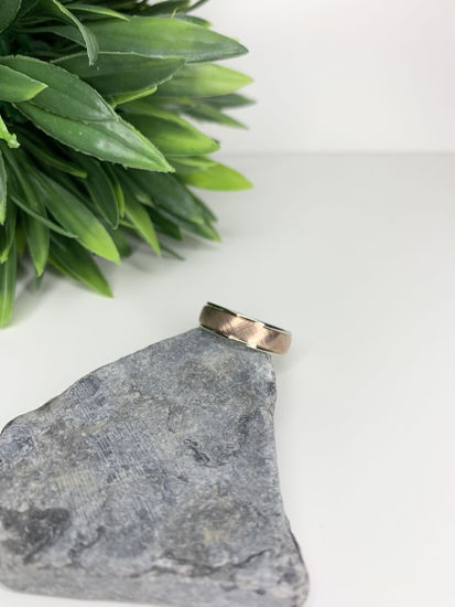 Image sur Jonc confort en or blanc et rose 10KT