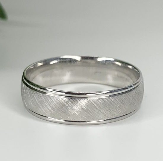 Image sur Jonc confort en or blanc 10KT
