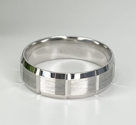 Image sur Jonc confort en or blanc 10KT