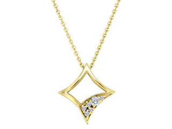 Image sur Collier en or jaune 10KT avec diamant canadien