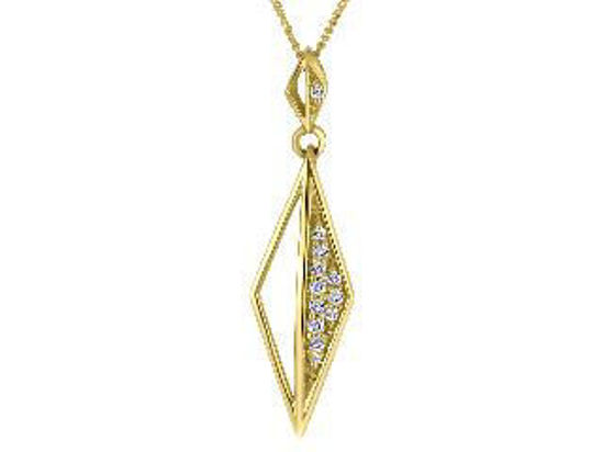 Image sur Collier en or jaune 10KT avec diamants