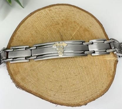 Image de Bracelet médical 8 1/4" en acier inoxydable - BMD26