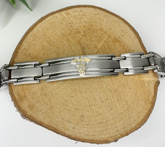 Image sur Bracelet médical 8 1/4" en acier inoxydable - BMD26
