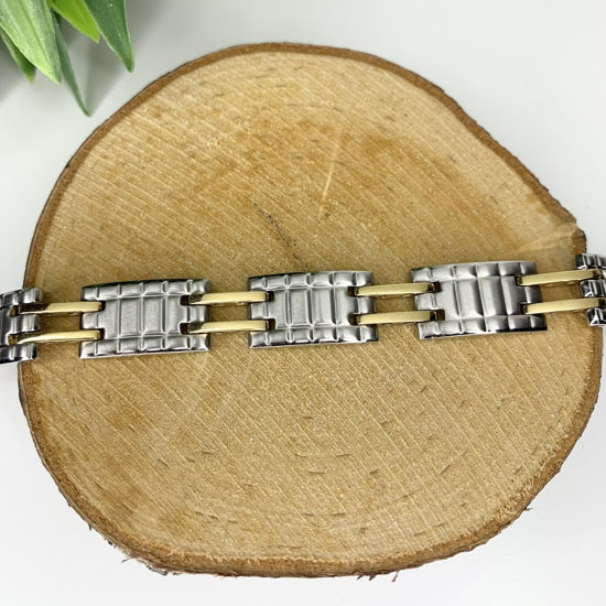Image sur Bracelet semi-rigide en acier inoxydable 8 1/2" - BOS67