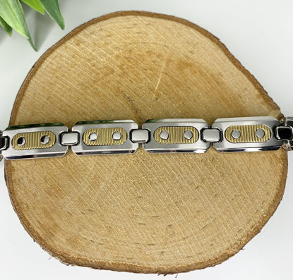 Image de Bracelet semi-rigide en acier inoxydable 8 1/2" - BA203R
