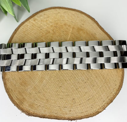 Image de Bracelet semi-rigide en acier inoxydable 8 1/2" - BA583