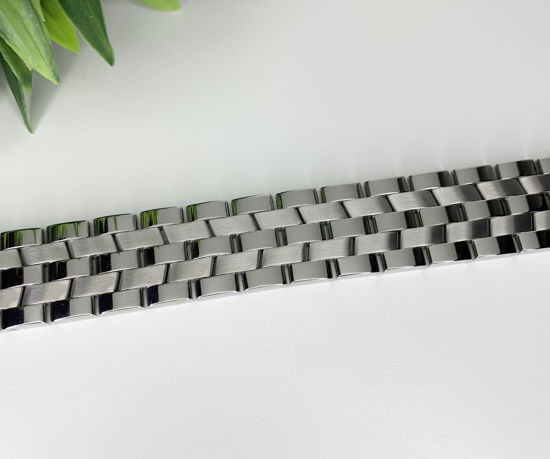 Image sur Bracelet semi-rigide en acier inoxydable 8 1/2" - BA583
