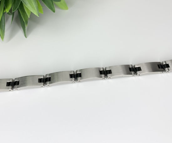 Image sur Bracelet semi-rigide en acier inoxydable 8 1/4" - BA253