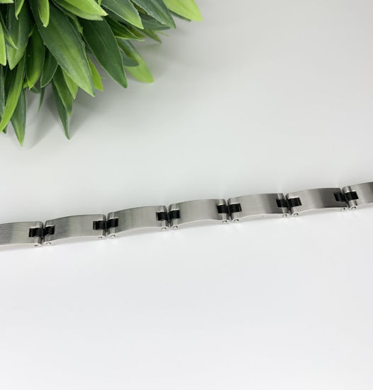 Image sur Bracelet semi-rigide en acier inoxydable 8 1/4" - BA253