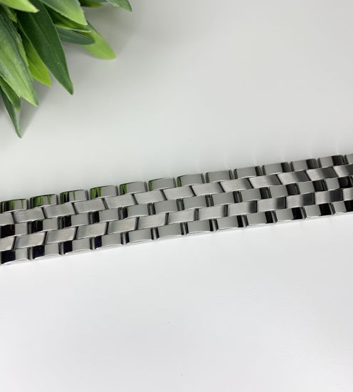 Image sur Bracelet semi-rigide en acier inoxydable 8 1/2" - BA583