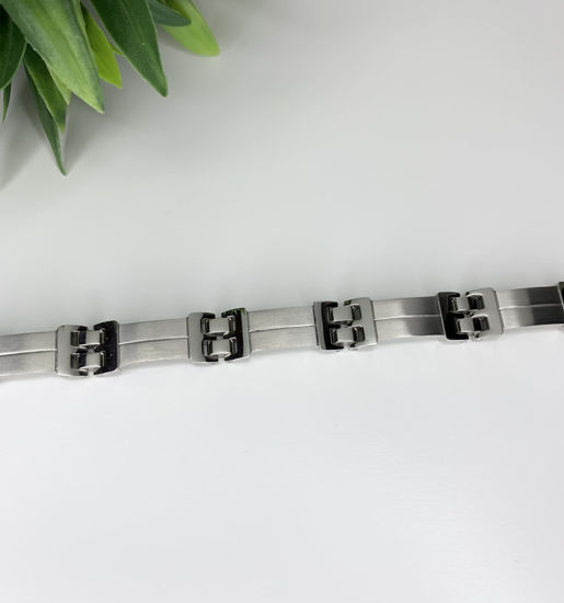 Image sur Bracelet semi-rigide en acier inoxydable 8" - BA83