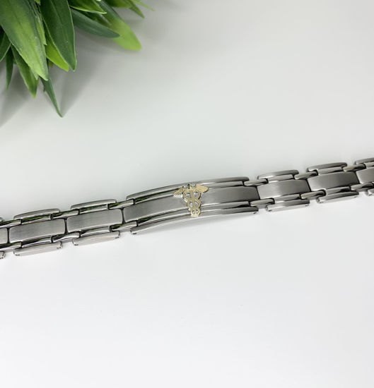 Image sur Bracelet médical 8 1/4" en acier inoxydable - BMD26