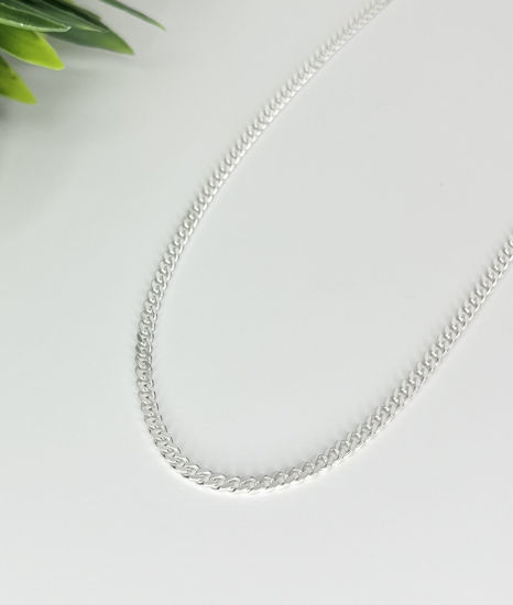 Image sur Chaîne Gourmette 20" en argent 925