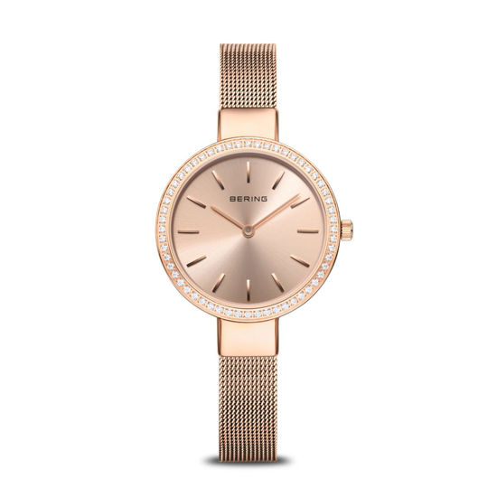 Image sur Montre en acier inoxydable rose gold de la Collection Bering 16831-366