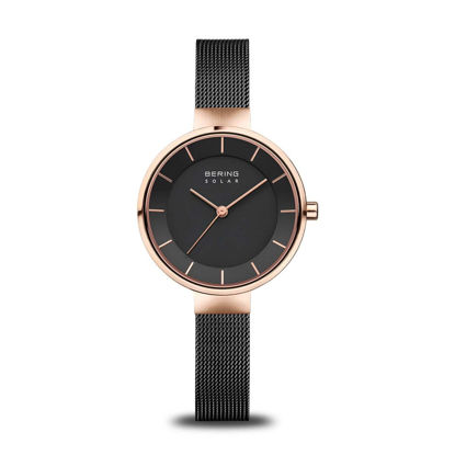 Image de Montre noire et rose gold de la Collection Bering 14631-166