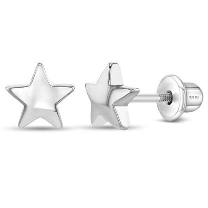 Image de Boucles d'oreilles Étoile en argent 925
