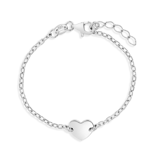Image sur Bracelet en argent 925 avec coeur