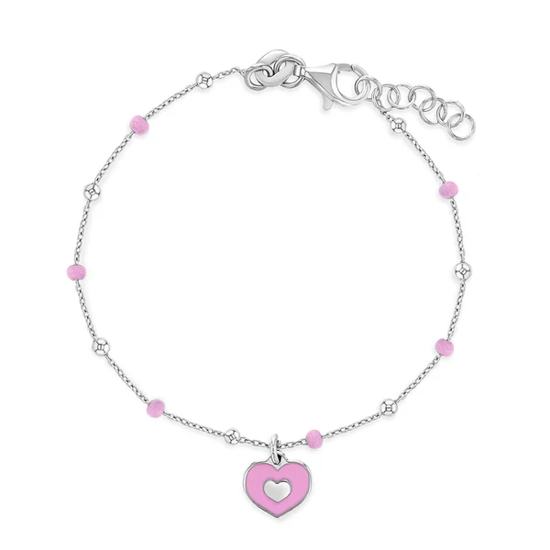 Image sur Bracelet en argent 925 avec coeur