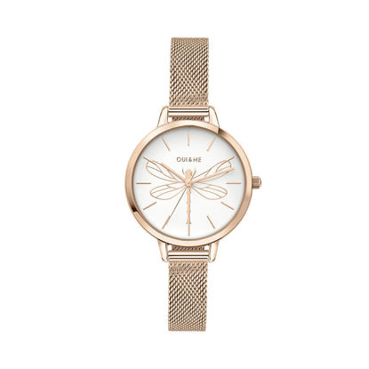 Image de Montre rosée avec libellule de la Collection Oui & Me - ME010046