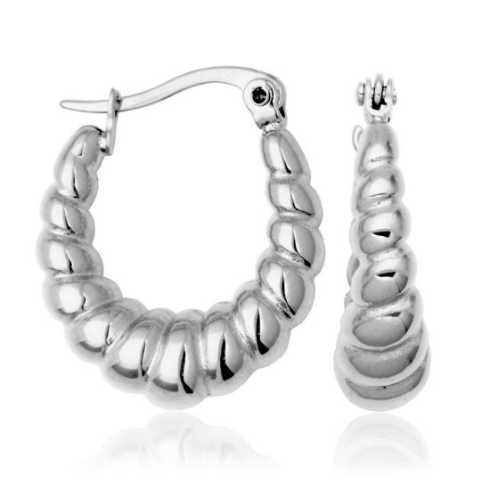 Image sur Boucles d'oreilles en acier inoxydable T2XG090100 de la Collection Steelx