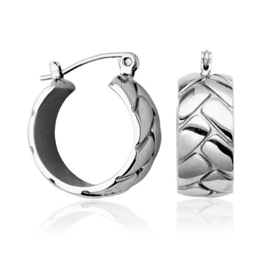 Image sur Boucles d'oreilles en acier inoxydable T2XH130100 de la Collection Steelx